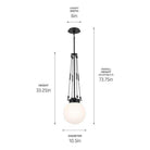 Kichler - Albers 10.5" 1-Light Pendant - Lights Canada