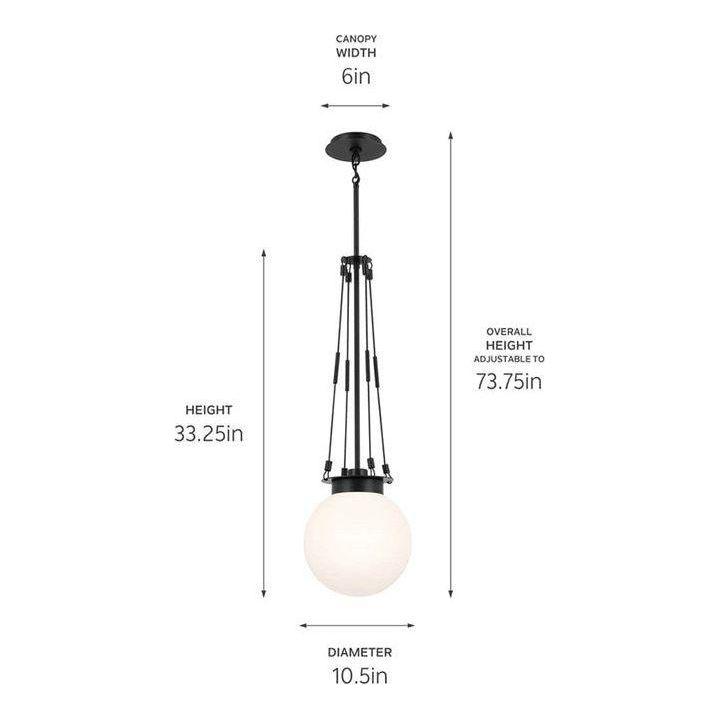 Kichler - Albers 10.5" 1-Light Pendant - Lights Canada