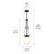 Kichler - Albers 10.5" 1-Light Pendant - Lights Canada