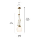 Kichler - Albers 10.5" 1-Light Pendant - Lights Canada