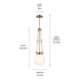 Kichler - Albers 10.5" 1-Light Pendant - Lights Canada