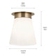 Kichler - Albers 8.5" 1-Light Flush Mount - Lights Canada