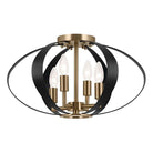 Kichler - Cecil 17.75" 4-Light Oval Flush Mount - Lights Canada