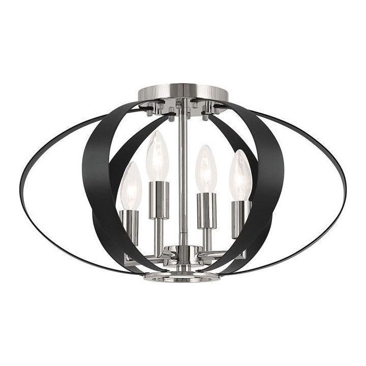Kichler - Cecil 17.75" 4-Light Oval Flush Mount - Lights Canada