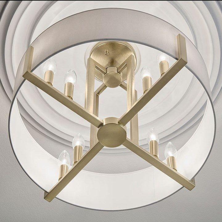 Kichler - Malen 20" 8-Light Semi Flush Mount / Pendant (Convertible) - Lights Canada