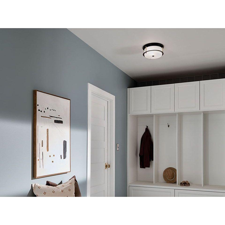 Kichler - Brit 12" 2-Light Flush Mount - Lights Canada