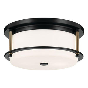 Kichler - Brit 12" 2-Light Flush Mount - Lights Canada