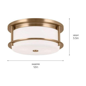 Kichler - Brit 12" 2-Light Flush Mount - Lights Canada