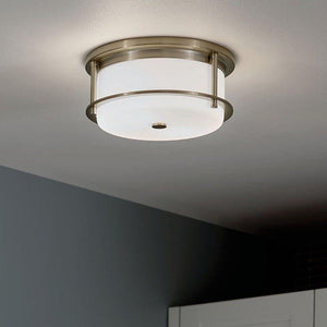 Kichler - Brit 12" 2-Light Flush Mount - Lights Canada