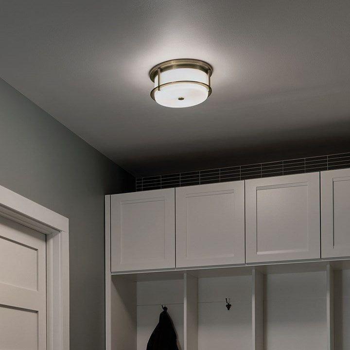 Kichler - Brit 12" 2-Light Flush Mount - Lights Canada