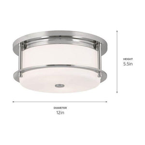 Kichler - Brit 12" 2-Light Flush Mount - Lights Canada