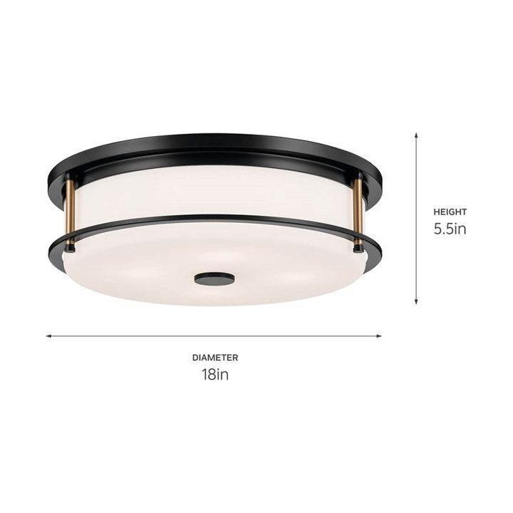 Kichler - Brit 18" 4-Light Flush Mount - Lights Canada