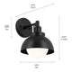 Kichler - Niva 11.25" 1-Light Semi Flush Mount / Pendant (Convertible) - Lights Canada