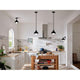 Kichler - Niva 11.25" 1-Light Semi Flush Mount / Pendant (Convertible) - Lights Canada
