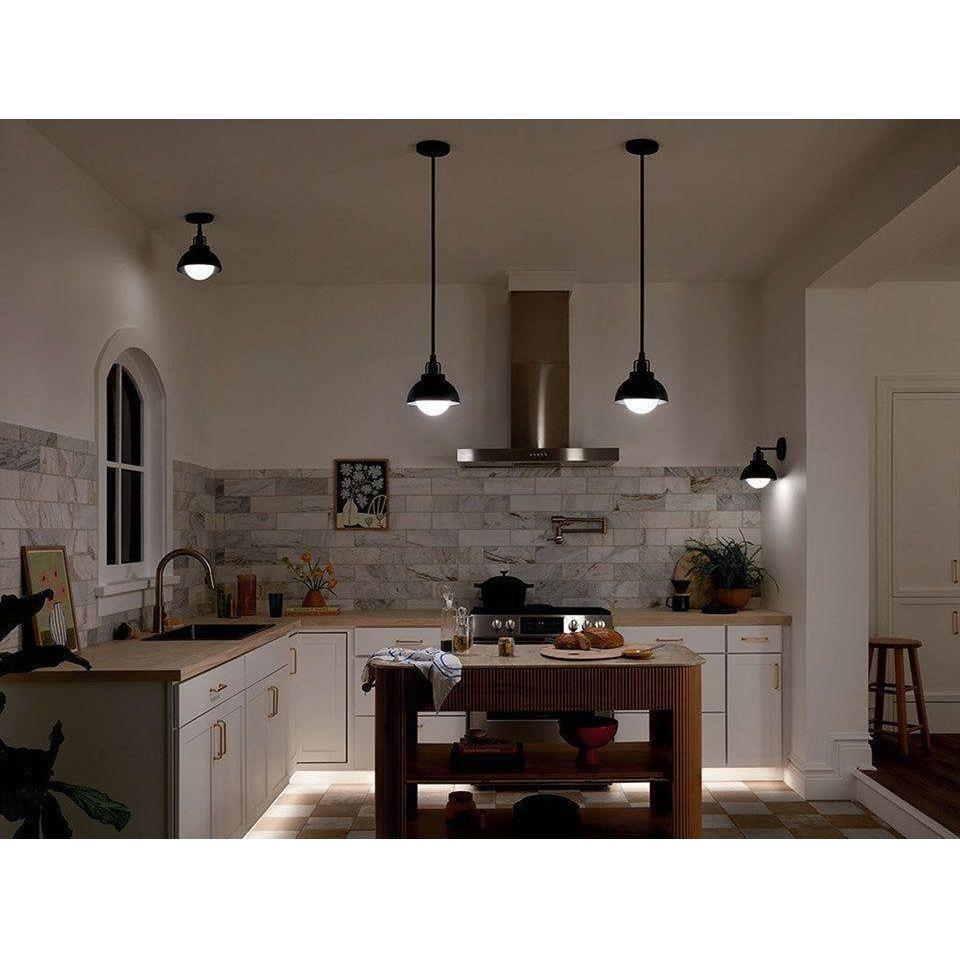 Kichler - Niva 11.25" 1-Light Semi Flush Mount / Pendant (Convertible) - Lights Canada