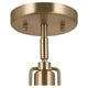 Kichler - Niva 11.25" 1-Light Semi Flush Mount / Pendant (Convertible) - Lights Canada