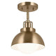 Kichler - Niva 11.25" 1-Light Semi Flush Mount / Pendant (Convertible) - Lights Canada