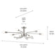 Kichler - Ocala 41.25" 6-Light Flush Mount - Lights Canada