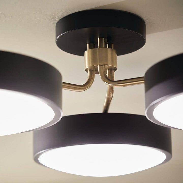 Kichler - Sago 40" 3-Light Semi Flush Mount - Lights Canada