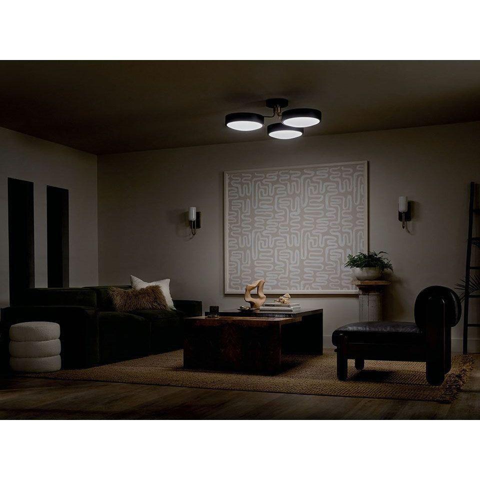 Kichler - Sago 40" 3-Light Semi Flush Mount - Lights Canada