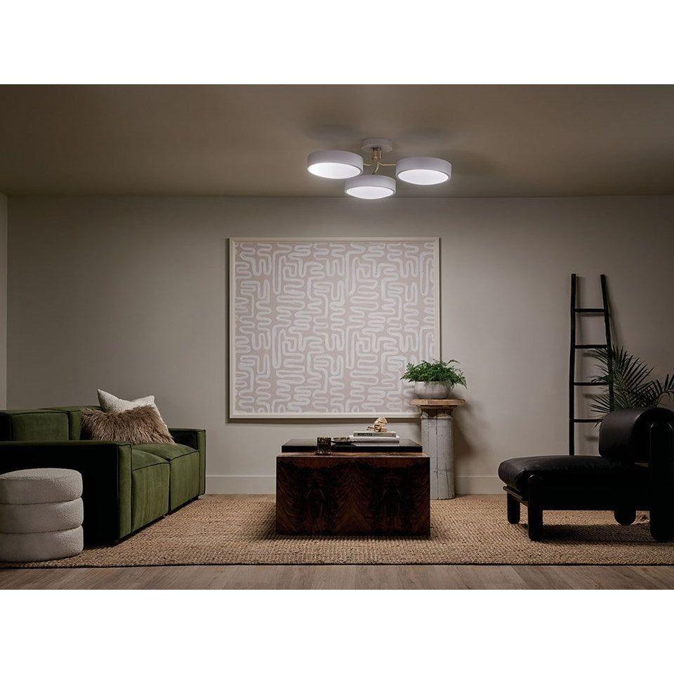 Kichler - Sago 40" 3-Light Semi Flush Mount - Lights Canada