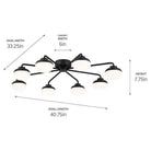 Kichler - Remy 41" 8-Light LED Flush Mount - Lights Canada