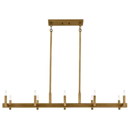 Erzo 50" 10-Light Linear Chandelier