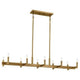 Erzo 50" 10-Light Linear Chandelier