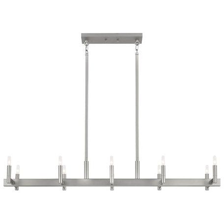 Erzo 50" 10-Light Linear Chandelier