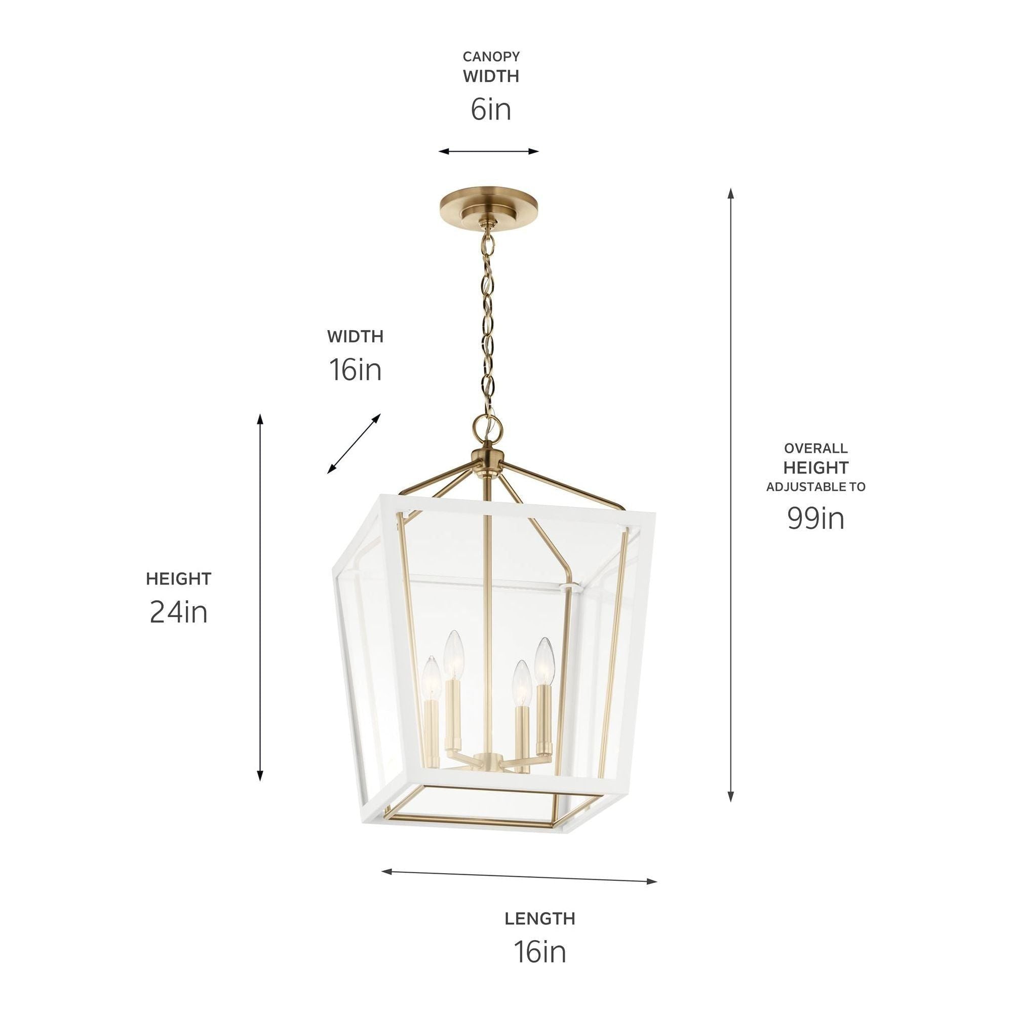 Delvin 24" 4-Light Pendant