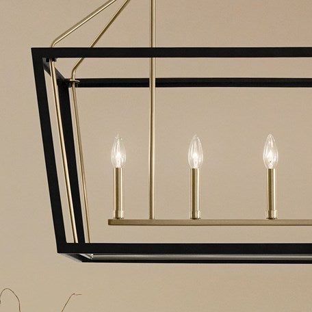 Delvin 44" 6-Light Linear Chandelier