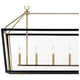 Delvin 44" 6-Light Linear Chandelier