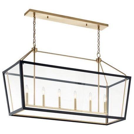 Delvin 44" 6-Light Linear Chandelier