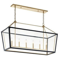Delvin 44" 6-Light Linear Chandelier