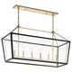 Delvin 44" 6-Light Linear Chandelier