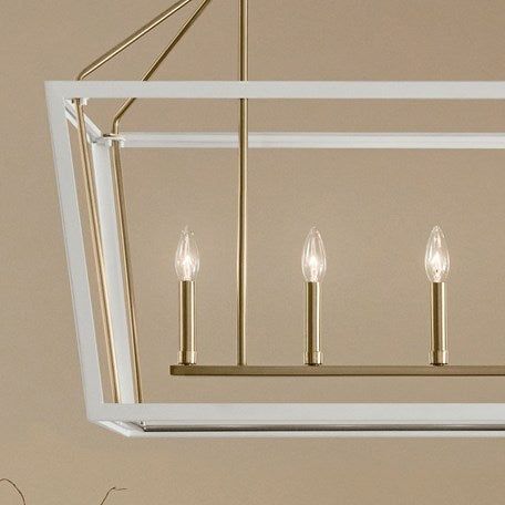 Delvin 44" 6-Light Linear Chandelier