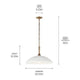 Delarosa 20" 1-Light Pendant