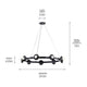 Palta 34.5" 9-Light Chandelier