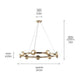 Palta 34.5" 9-Light Chandelier