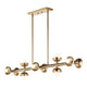 Palta 48" 10-Light Linear Chandelier