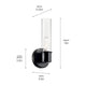 Aviv 13" 1-Light Wall Sconce