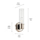 Aviv 13" 1-Light Wall Sconce