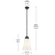 Marsailli 19" 1-Light Medium Pendant