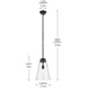 Marsailli 19" 1-Light Medium Pendant