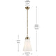 Marsailli 19" 1-Light Medium Pendant