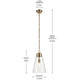 Marsailli 19" 1-Light Medium Pendant