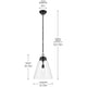 Marsailli 19.75" 1-Light Large Pendant