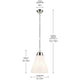 Marsailli 19.75" 1-Light Large Pendant