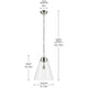 Marsailli 19.75" 1-Light Large Pendant