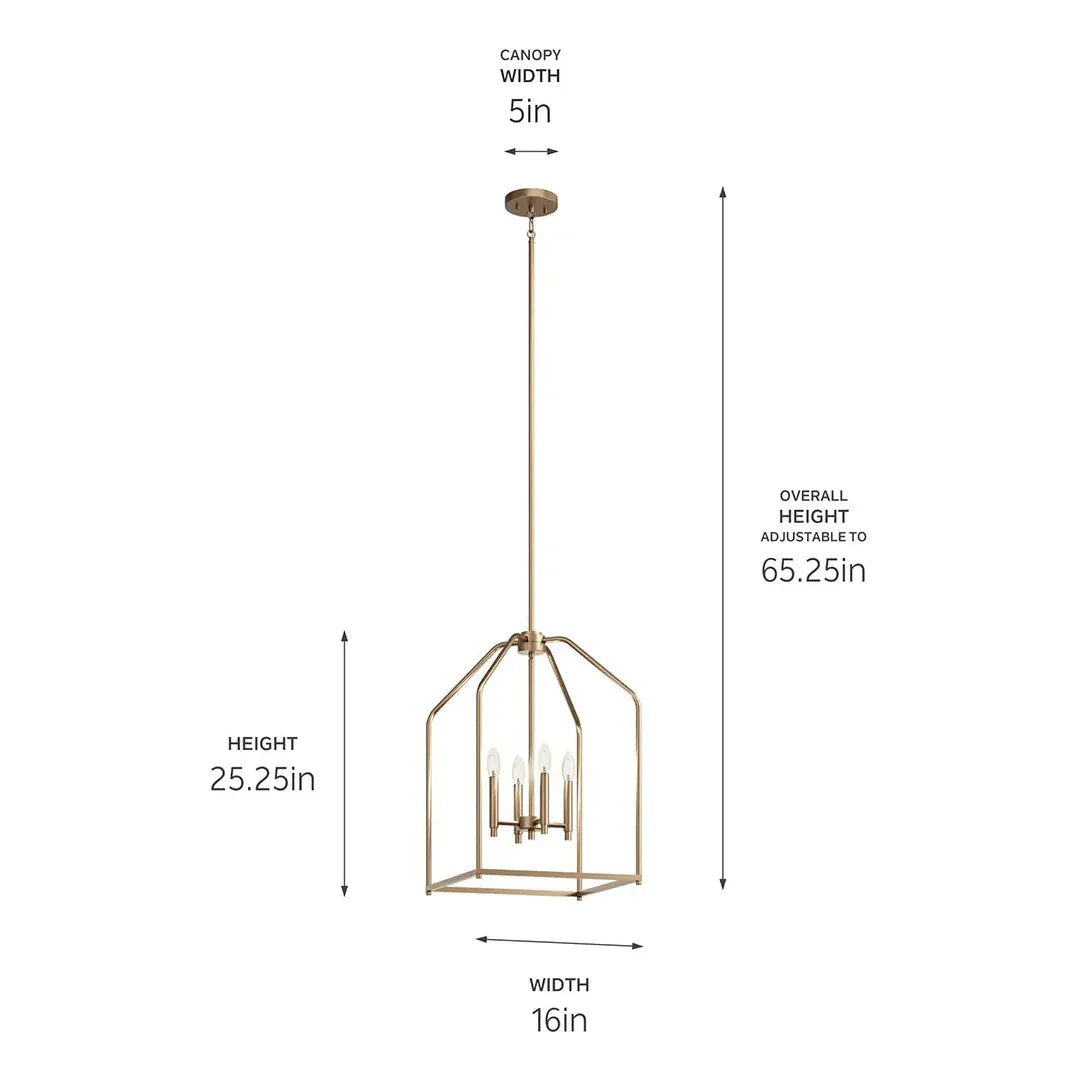 Madden 16" 4-Light Pendant